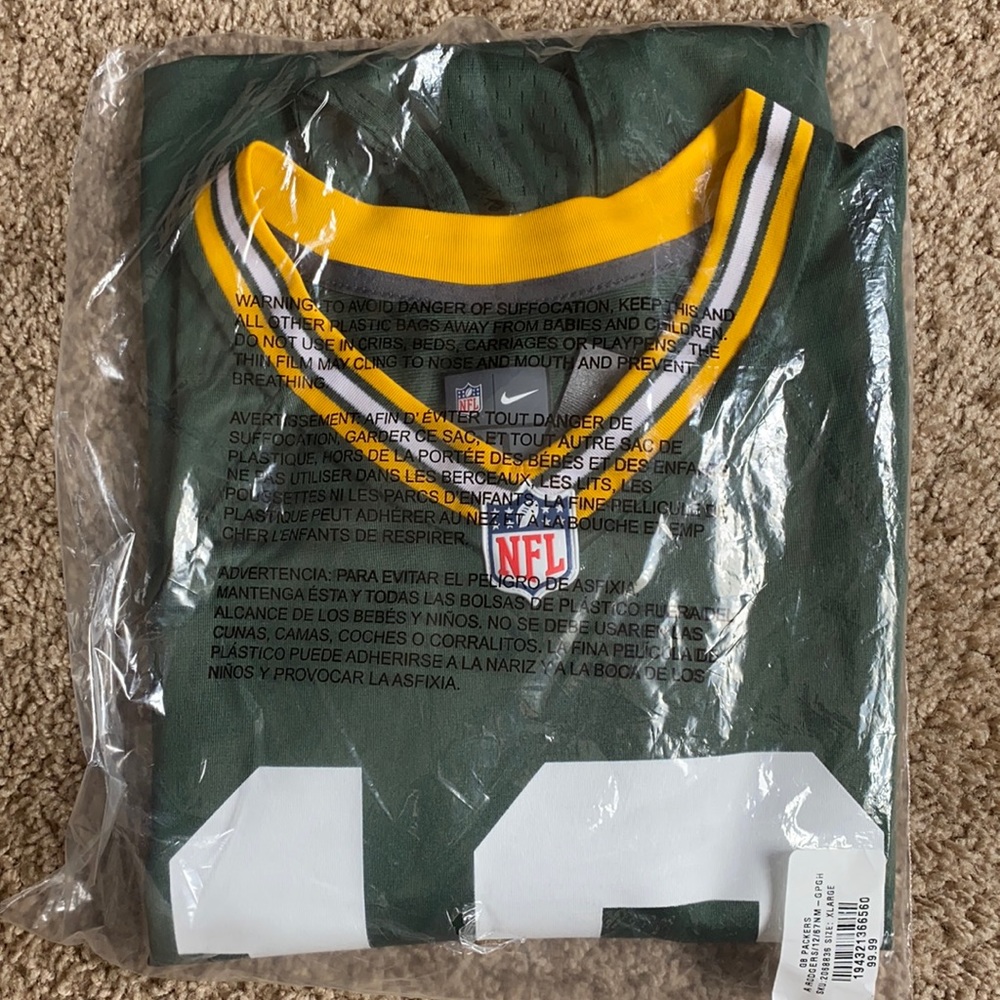 Nike Aaron Rodgers Packers Jersey - New